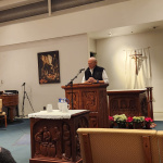 (Vancouver, C.-B.) Les participants de la communauté prennent part à un service de prière œcuménique à la Paroisse Saint-Marc à l’Université de la Colombie-Brittanique. 