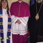 The Rev. Rosemary Lambie, Mgr. Christian Lépine, Bishop Ioan Casian